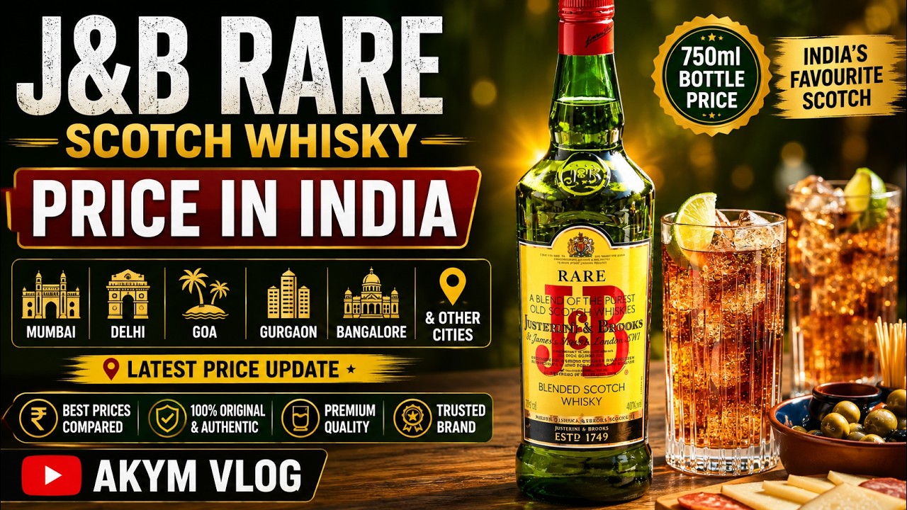 J&B Rare Scotch Whisky Price in India | Mumbai, Goa, Gurgaon, Bangalore, Delhi and other Cities