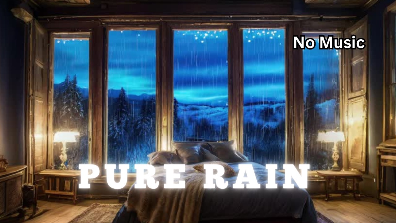 Fall Asleep Fast 🌙 Cozy Fireplace & Rain Sounds (8 Hours) | Deep Sleep Ambience