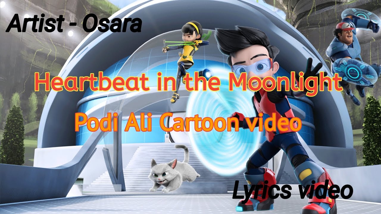Heartbeat In The Moonlight💫 | Podi Ali Cartoon video Lyrics | OM AI Cover 