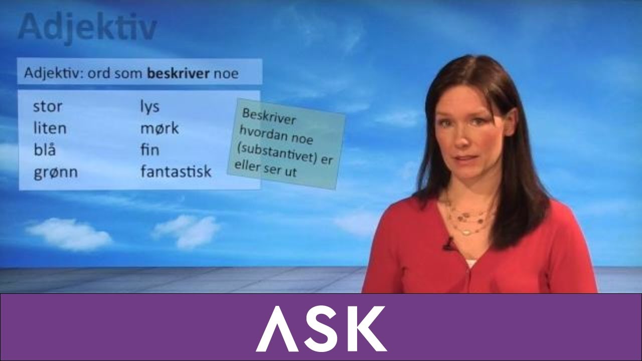 Forkurs norsk: Adjektiv definisjon