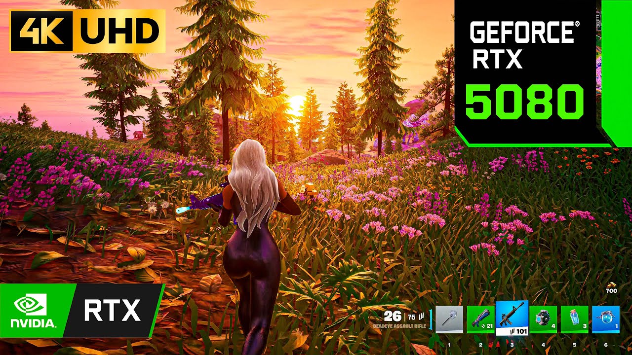 Fortnite : RTX 5080 + 7800X3D ( 4K Maximum Settings RTX ON )