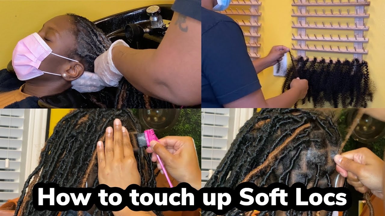 HOW TO TOUCH UP 36” SOFT LOCS‼️