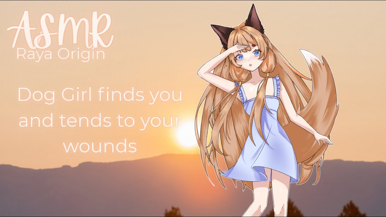 [ASMR] Dog Girl finds you and tends to your wounds [Raya Origin]