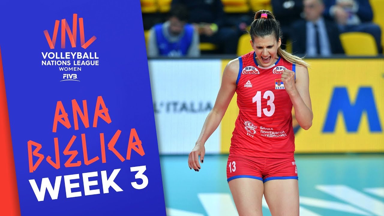 Incredible 27 Points! Ana Bjelica top performance vs Russia | Volleyball Nations League 2019