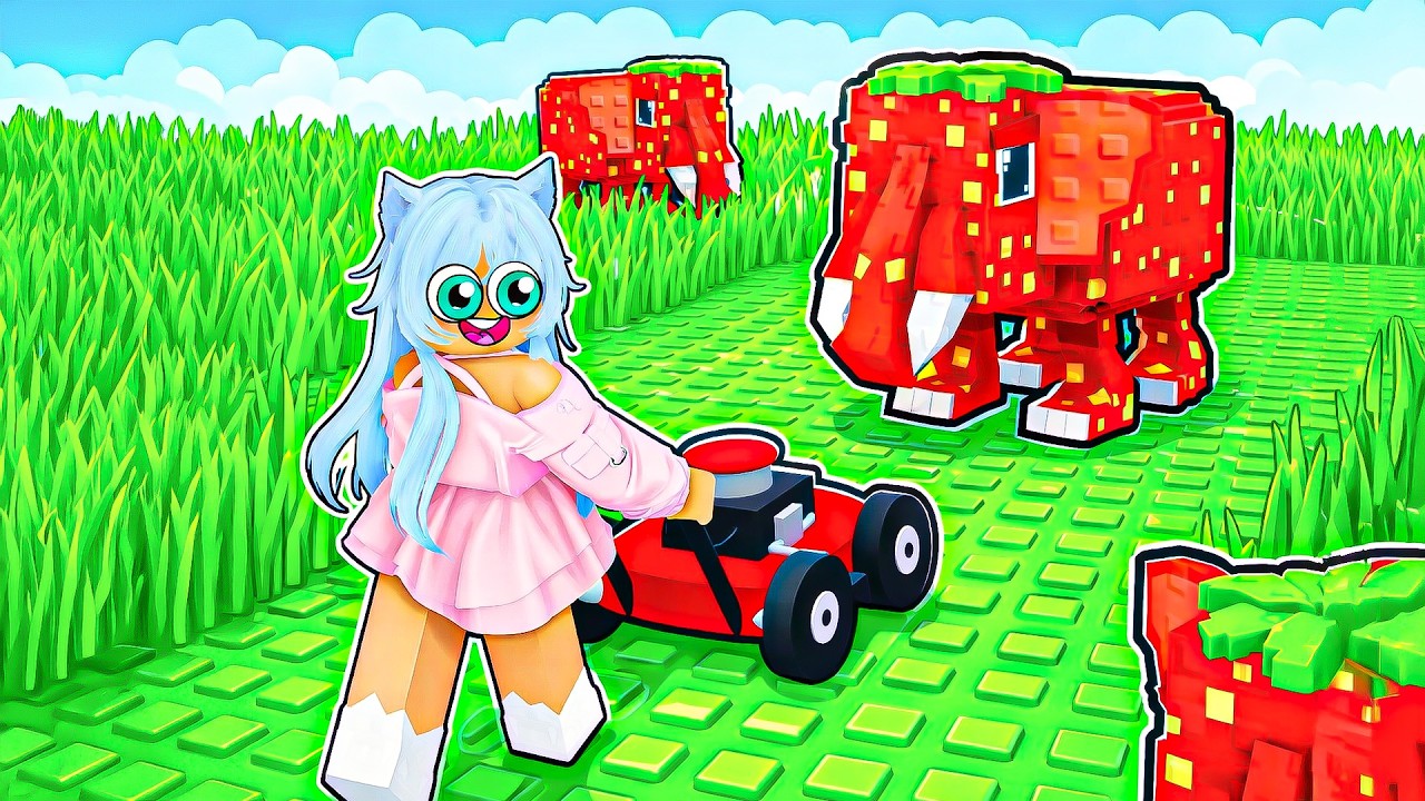 Zdobyłam NAJLEPSZE BRAINROTY Kosząc Trawę w Roblox