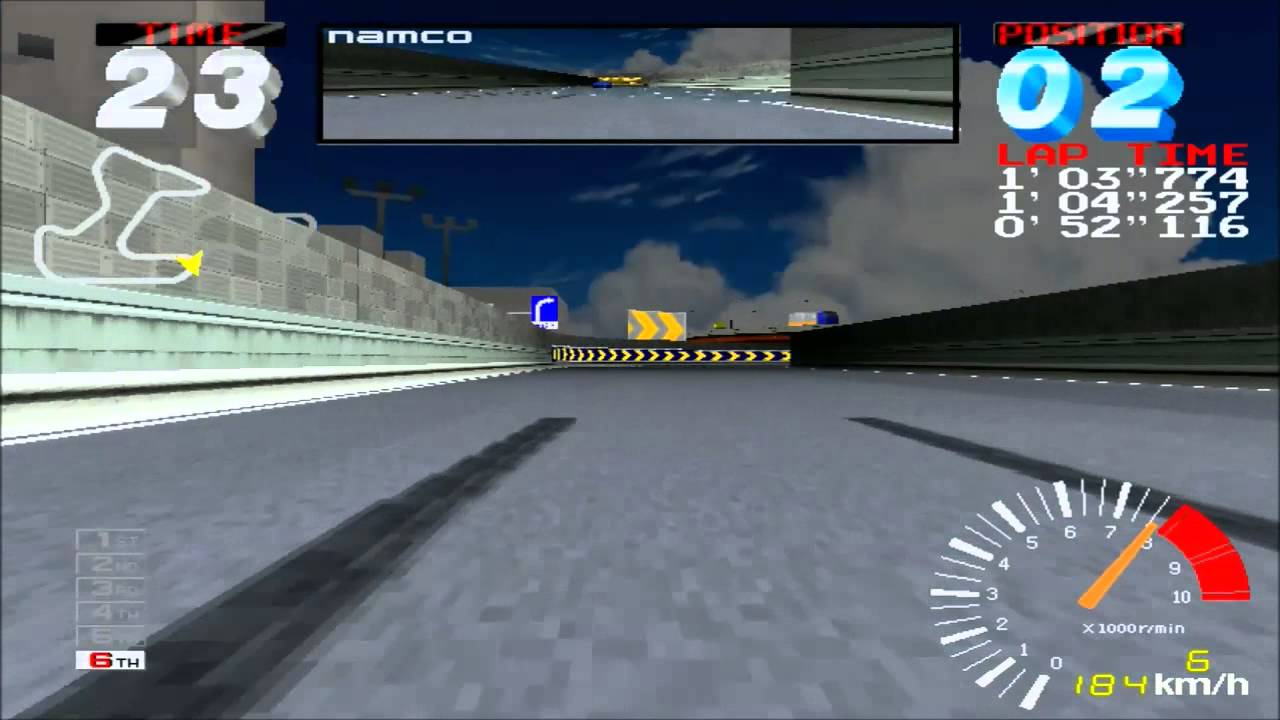 [HD]720p RIDGE RACER 2 NOVICE and  INTERMEDIATE 5Laps RACE