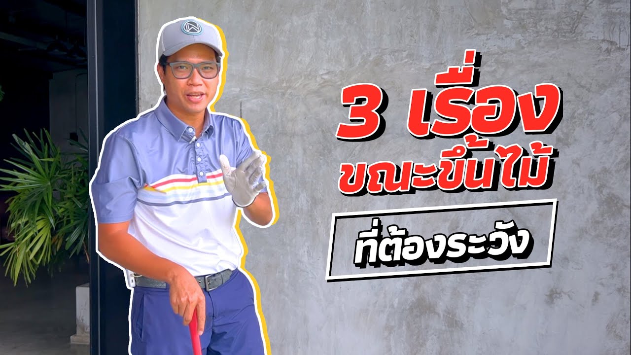 3 เรื่องขณะขึ้นไม้ ที่ต้องระวัง
