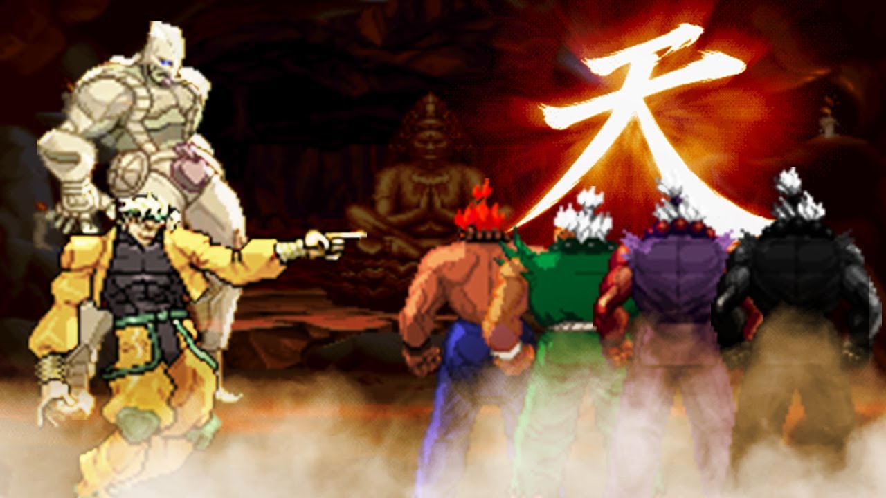 Destiny Dio Brando vs Shin Akuma Team! Jojo's Bizarre Adventure vs Street Fighter