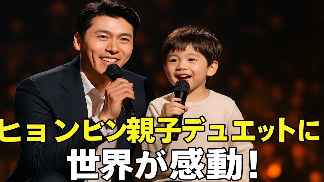 父と息子のデュオ l ヒョンビンと息子のアルコンが一緒に歌う l 愛らしい家族
