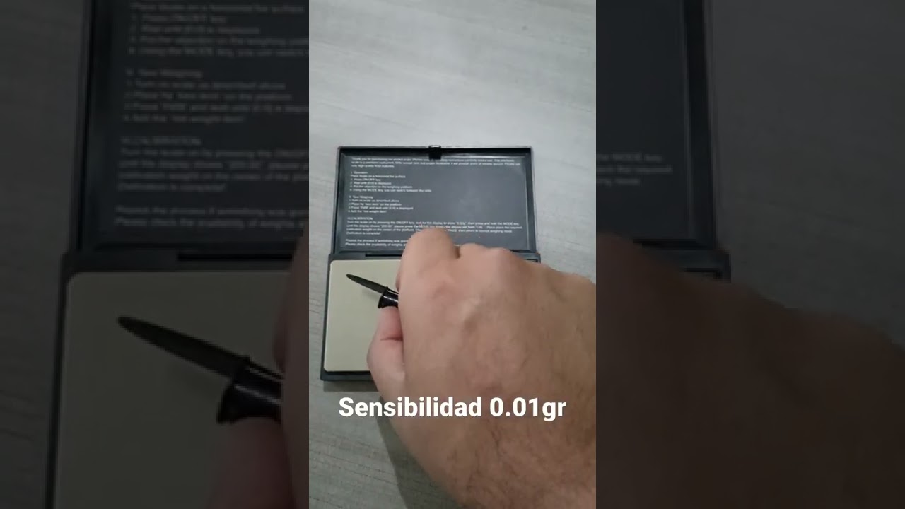 B&aacute;scula gramera con sensibilidad 0.01gr