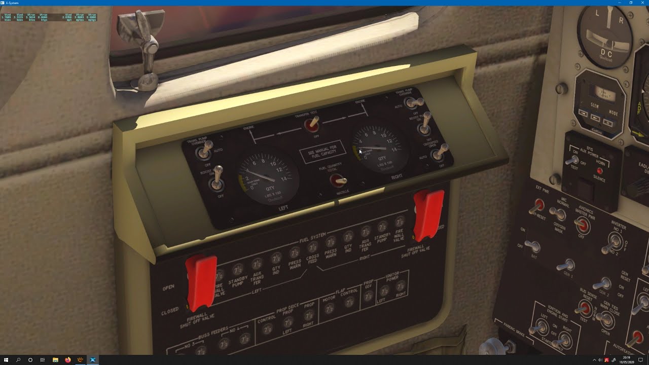 X plane 11 Tuto n°16 - Panneau carburant et fuel system du C90B de Laminar