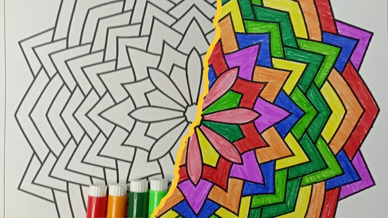 Satisfying ❤️ Relaxing 💚 Coloring 💛 Mandala - 02
