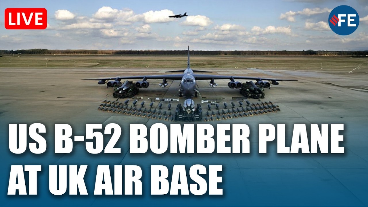 LIVE: US B-52 Bomber Plane in UK Amid Iran War Tensions