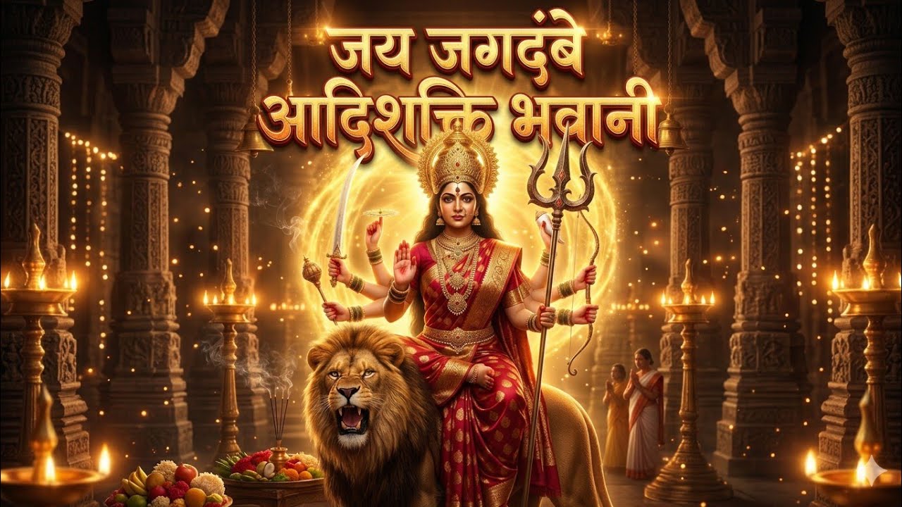 जय जय जगदंबे आदिशक्ति भवानी |अम्बे माता भजन |दुर्गा माता का शक्तिशाली भजन |Navratri Durga Bhajan2026