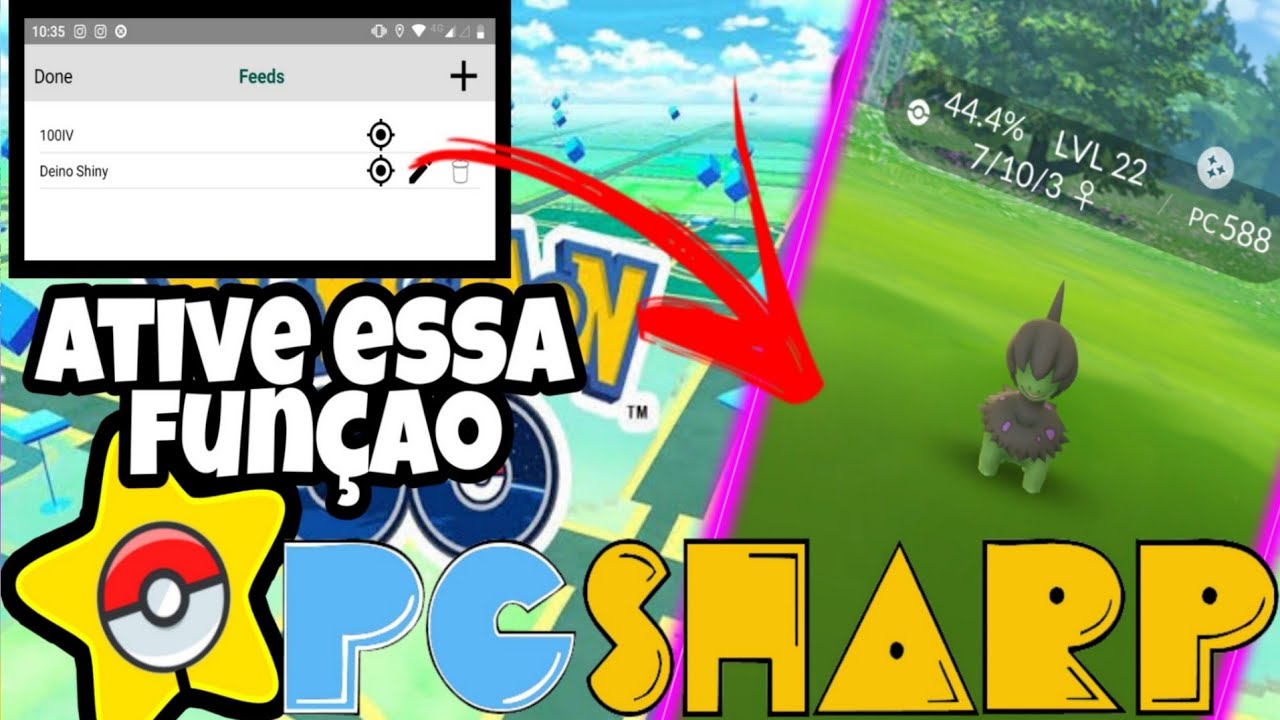 Novo Hack Pokémon Go - como usar o pgsharp e todas as suas funções,como pegar muito shiny