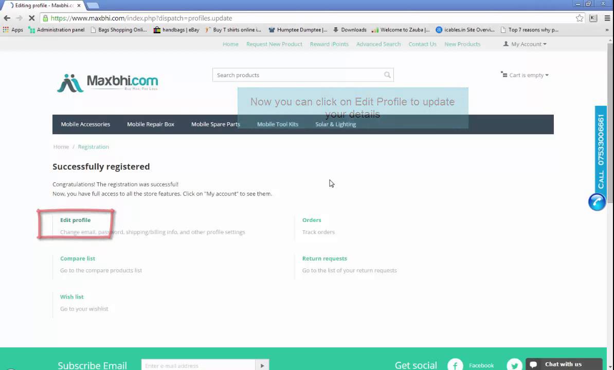 How to register on Maxbhi.com