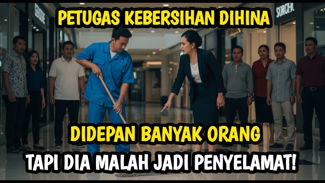 PETUGAS KEBERSIHAN INI DIHINA DI MALL… TAK ADA YANG MENYANGKA DIA YANG MENYELAMATKAN NYAWA IBU INI!