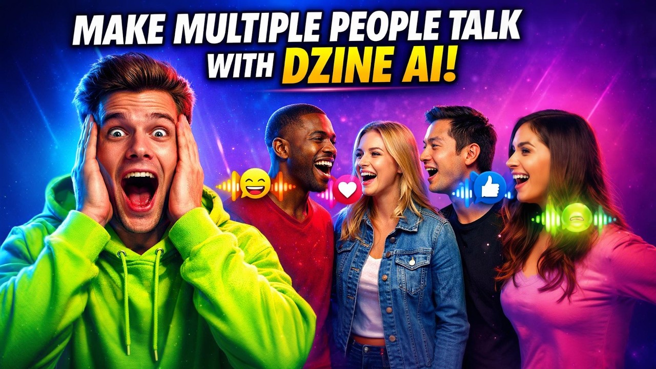 How to Make Multiple Characters Talk & Lip Sync Using AI in Minutes (Dzine)
