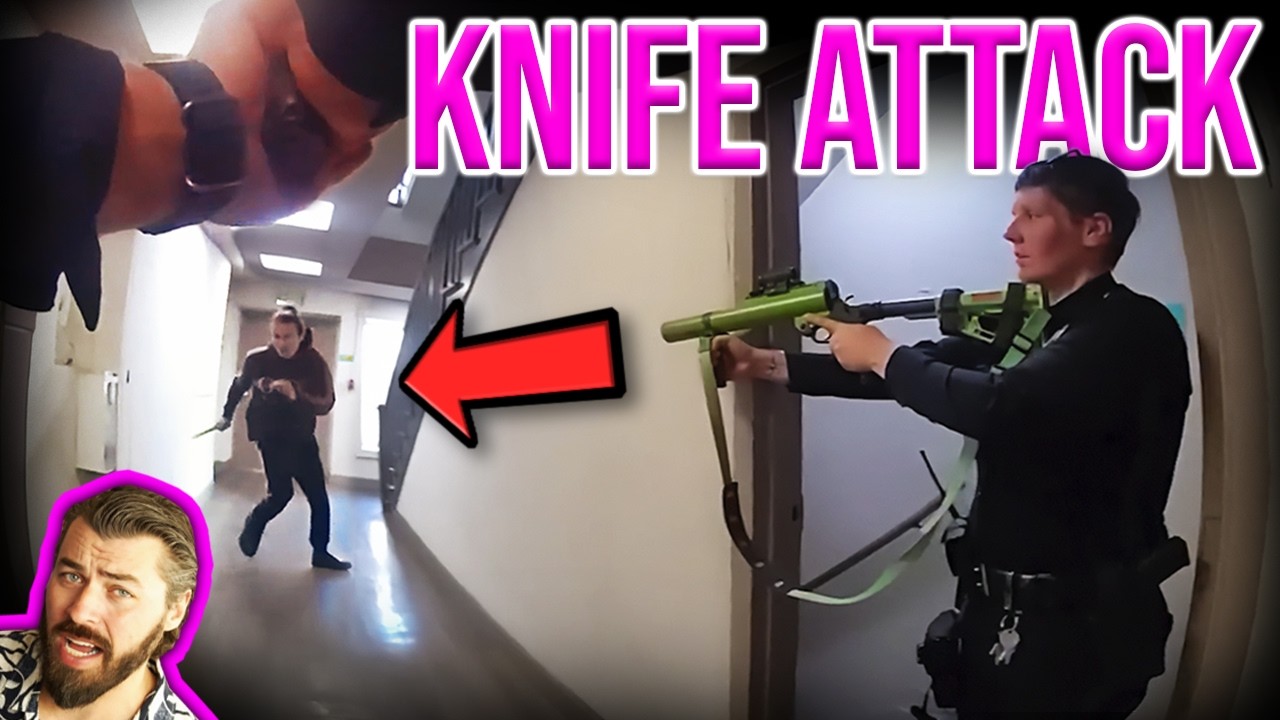 Sprinting At Cops With A KNIFE!
