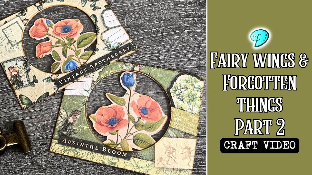 Fairy Wings & Forgotten Things Collab Day 20 Tutorial by Emily Designs #junkjournal