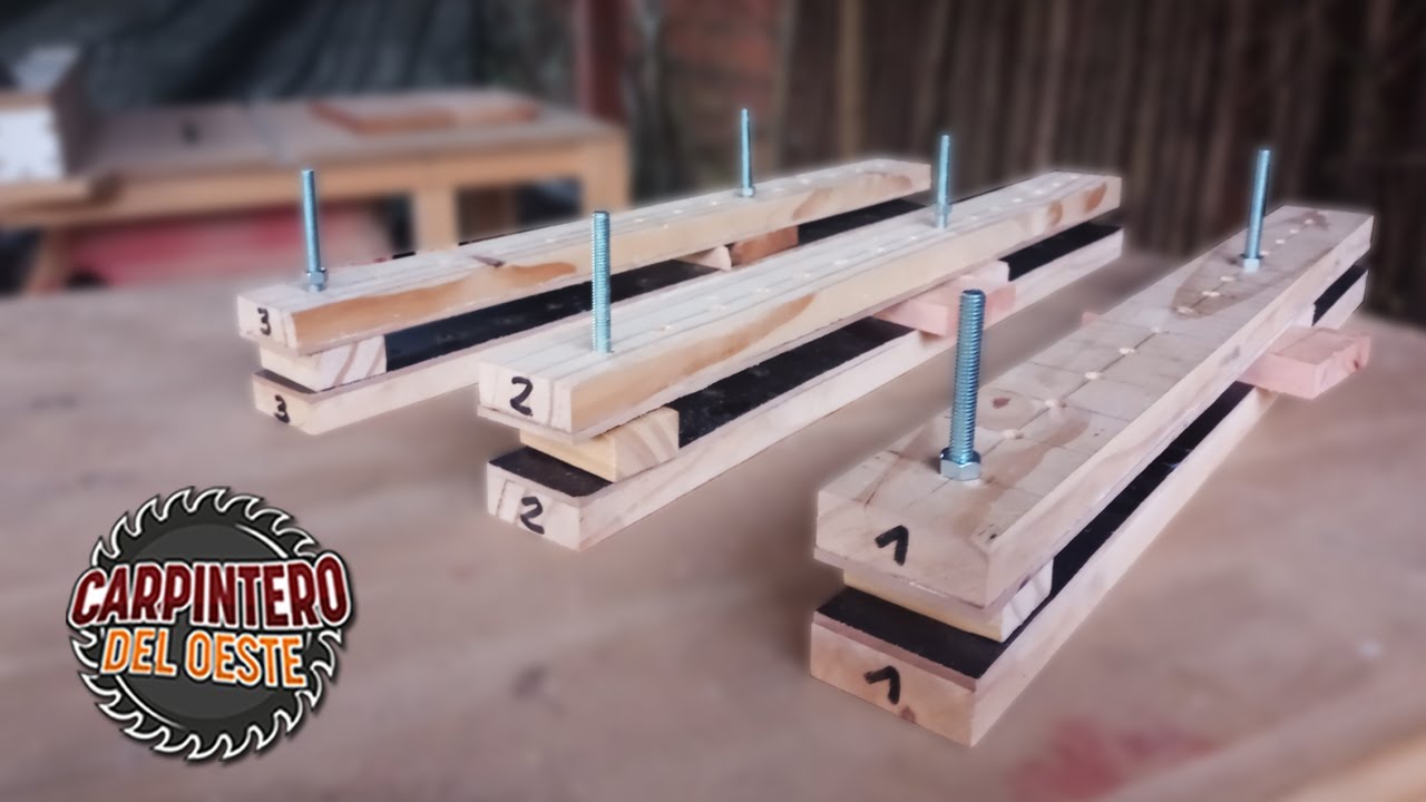 COMO HACER INCREIBLES Y EFECTIVOS SARGENTOS DE MADERA FACIL Y A BAJO COSTO