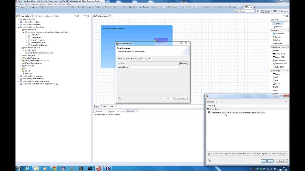 SwitchYard BPM tutorial part 1
