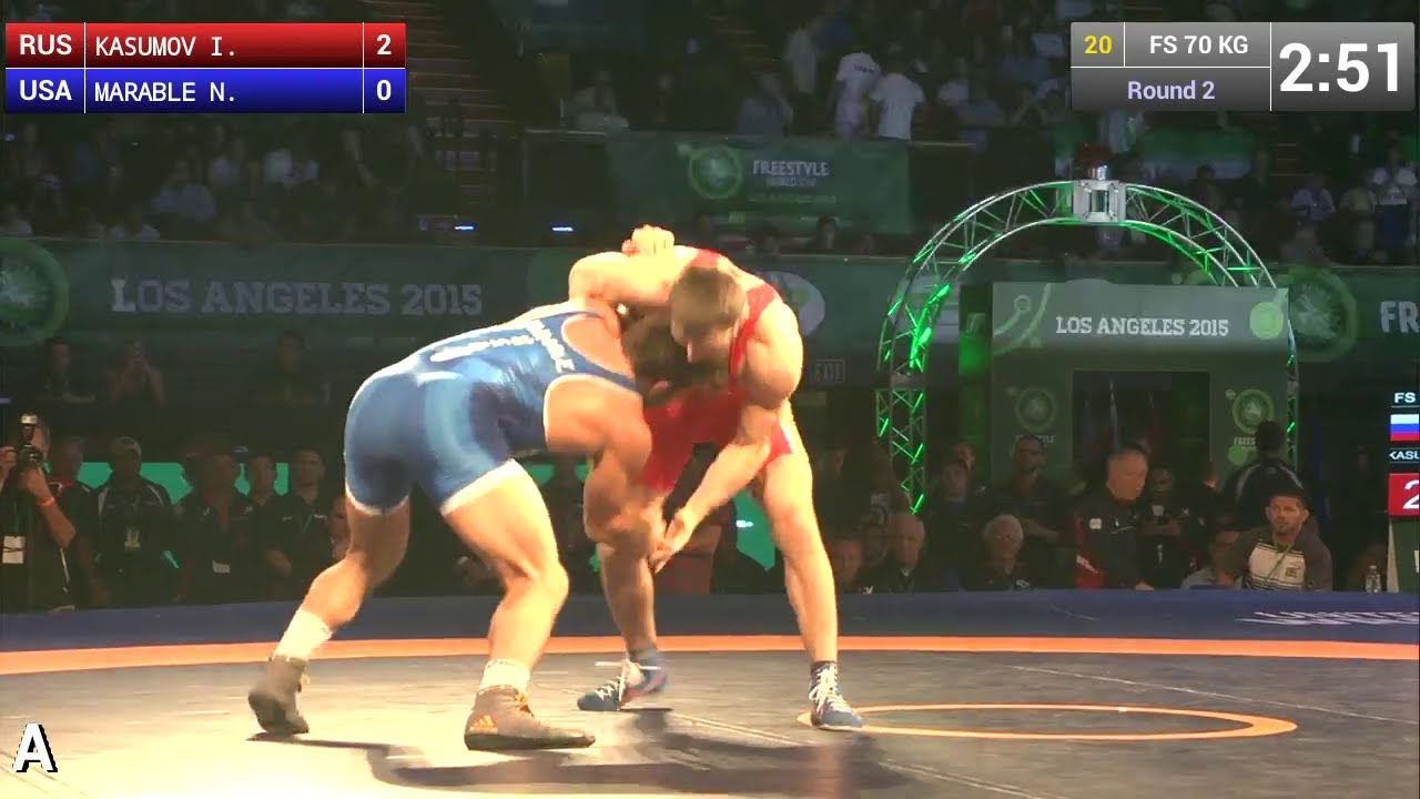 Round 2 FS - 70 kg: Israil KASUMOV (RUS) df. Nick MARABLE (USA), 8-6