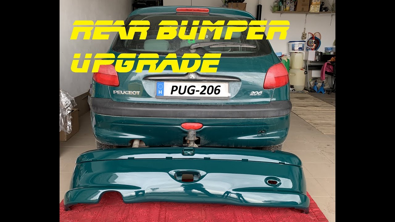 Peugeot 206 rear bumper upgrade to facelift - hátsó lökhárító csere facelift-esre