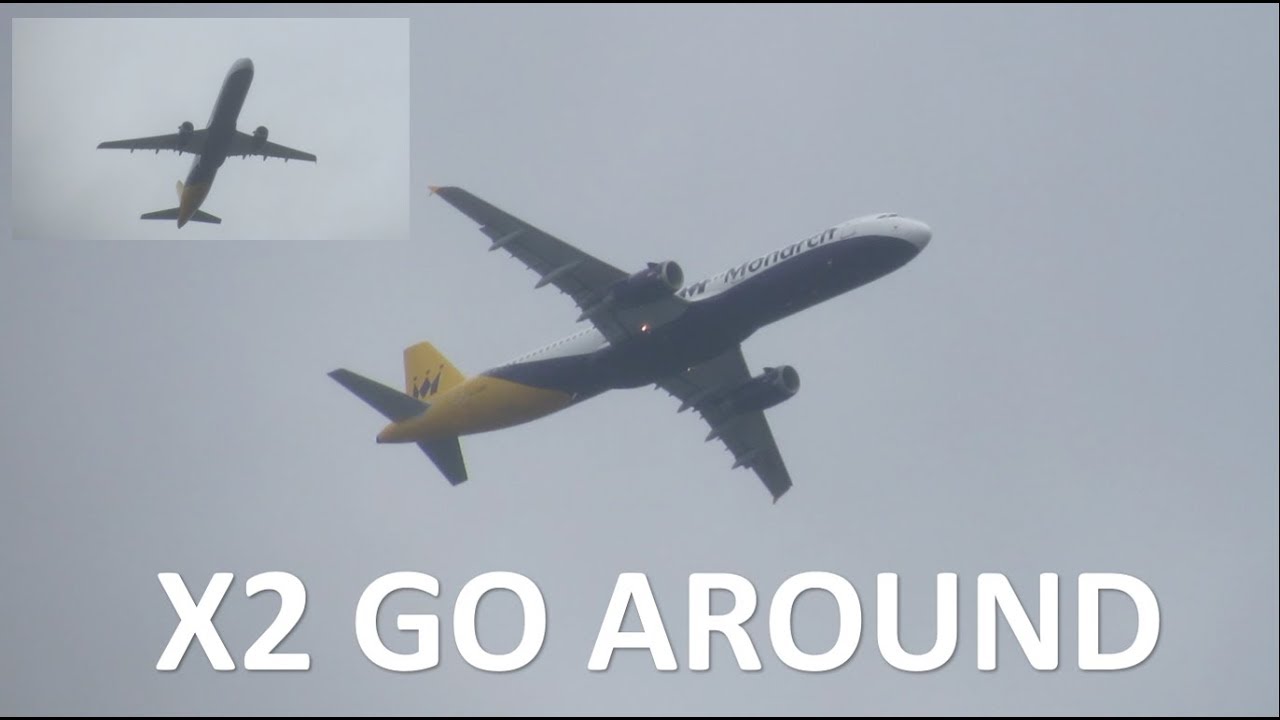 *GO AROUND* Two Monarch A321 Go around at Manchester - EasyJet Lands 23L due to earlier bird strike!