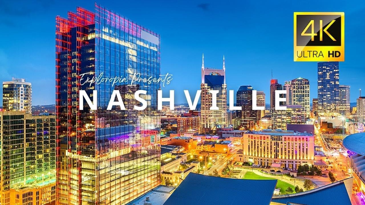 Nashville, Tennessee, USA 🇺🇸 in 4K ULTRA HD 60FPS Video by Drone