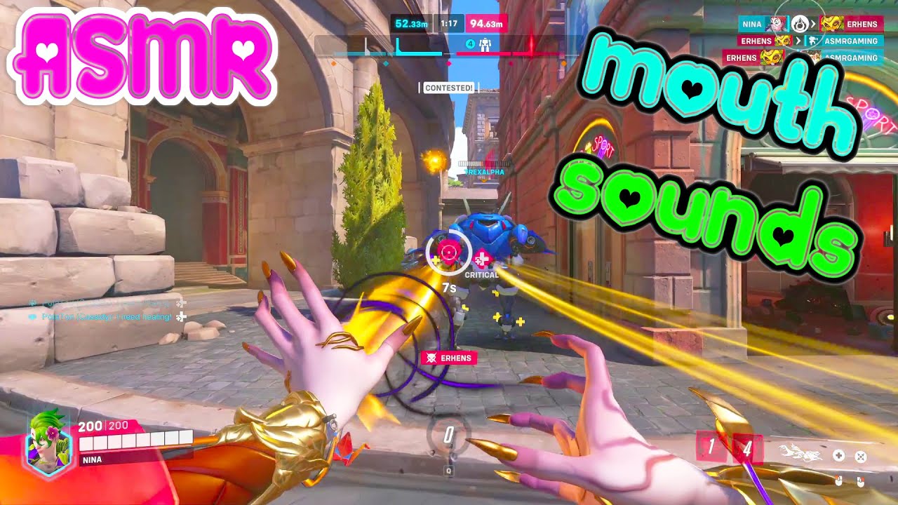 ASMR Gaming 🍀 Overwatch 2 Moira Comp Relaxing Mouth + Controller Sounds Whispering 💤