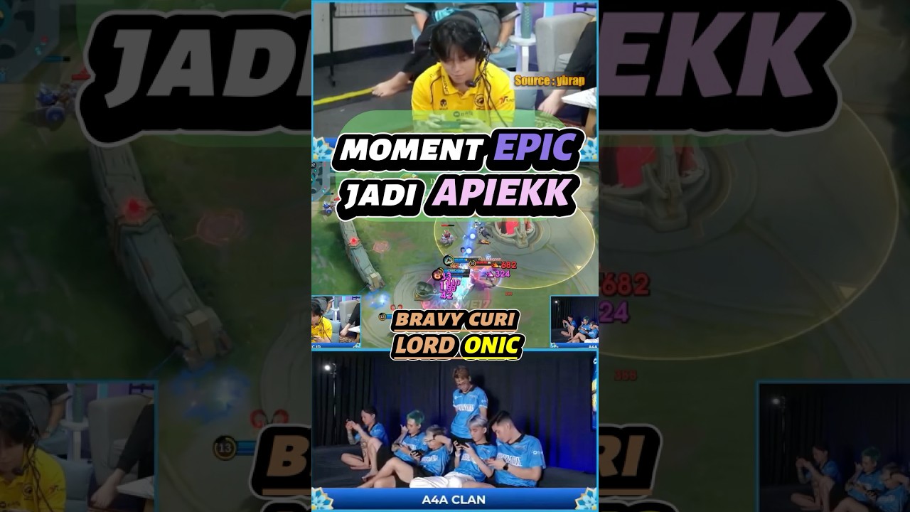 Momen EPIC Bravy ambil Lord ONIC #aaaclan #onicesports #mobilelegends #marapthonseason3 #games