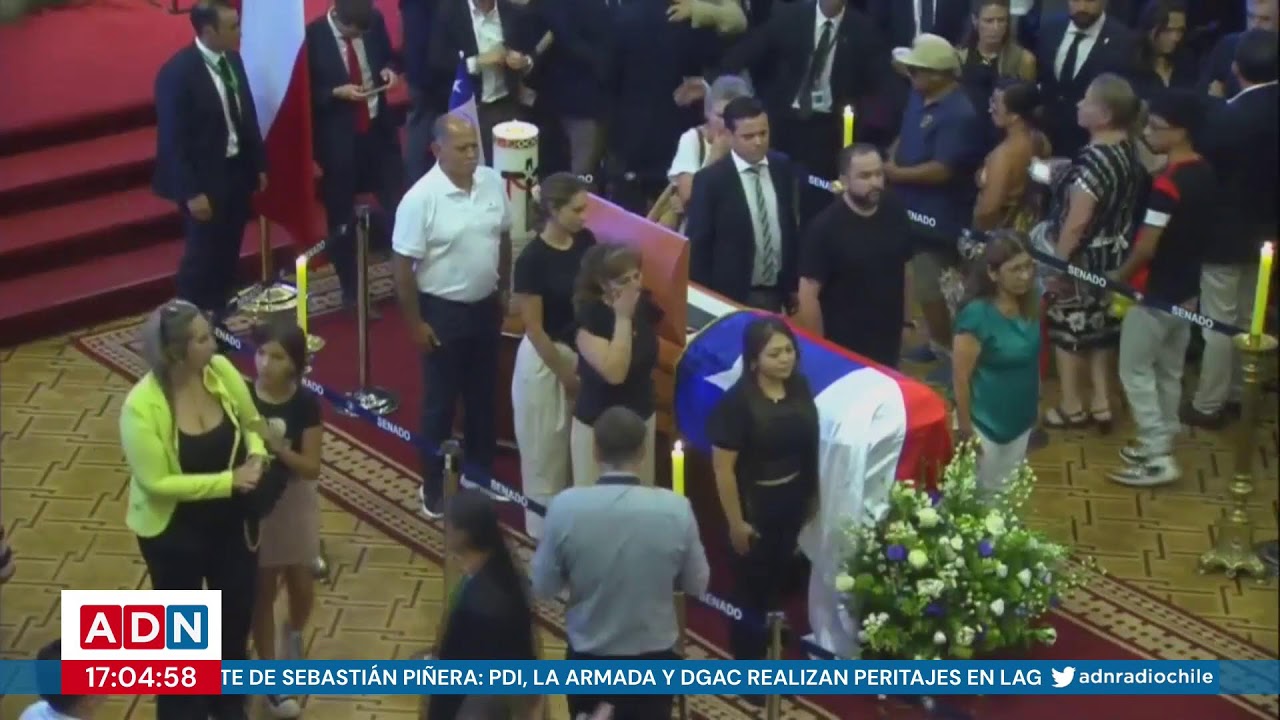 Restos del expresidente Sebastián Piñera recibe honores en el marco de su funeral de Estado