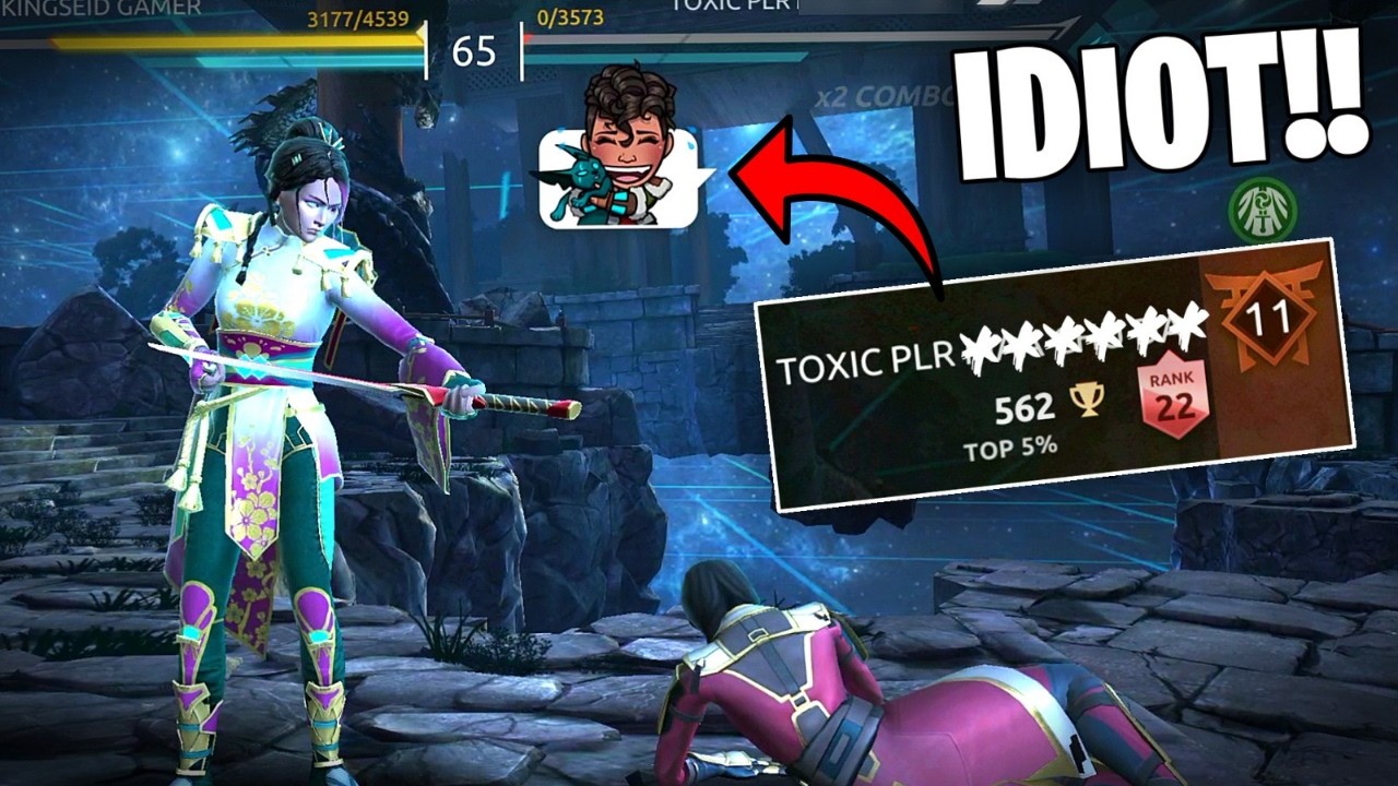 This Toxic Spammer Abusing Himself 💀 Using Only Basic Attack 😂 | SF4 Arena Gameplay