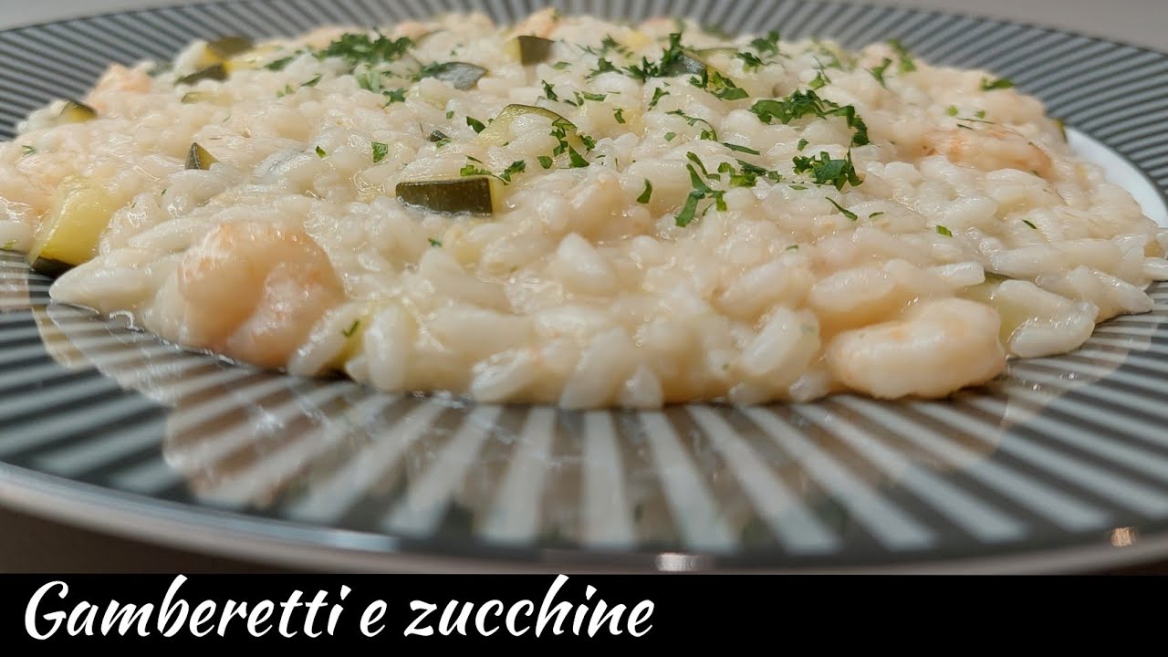 Risotto Gamberetti surgelati e zucchine Facilissimo !