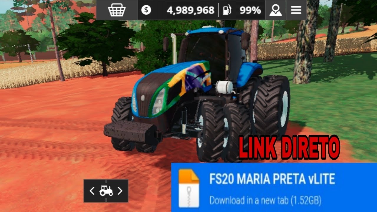 SAIU FS20 MOD BR LITE (MARIA PRETA) 1.52GB LINK DIRETO 🇧🇷🌱