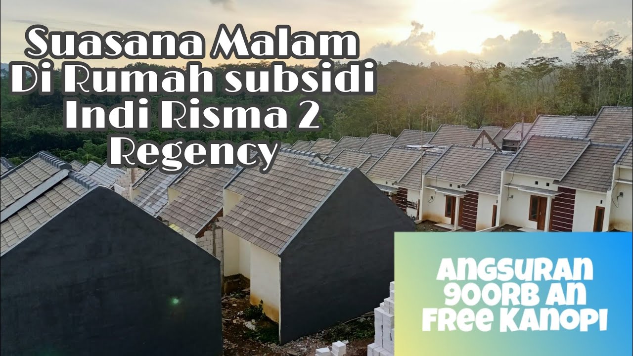 Suasana Malam di Perumahan Subsidi Indi Risma 2 Regency Malang Angsuran Flat 900rb an