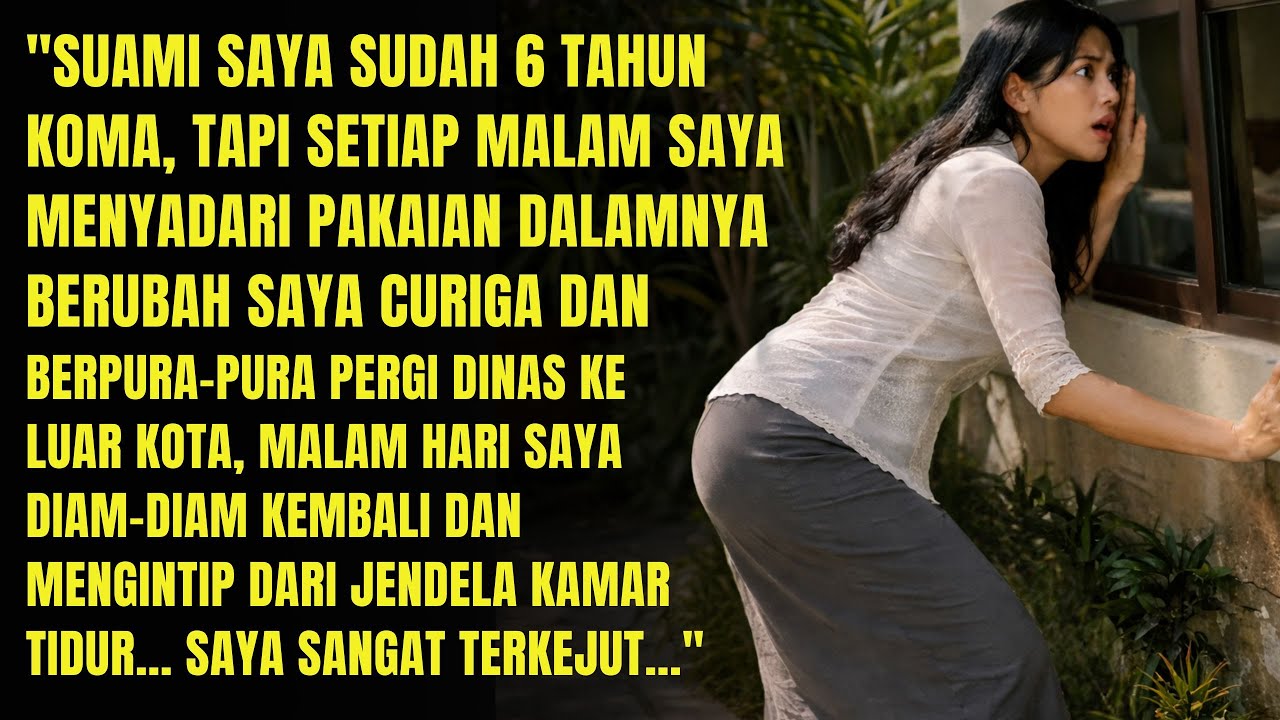 MALAM HARI SAYA DIAM-DIAM KEMBALI DAN MENGINTIP DARI JENDELA KAMAR TIDUR... SAYA SANGAT TERKEJUT...