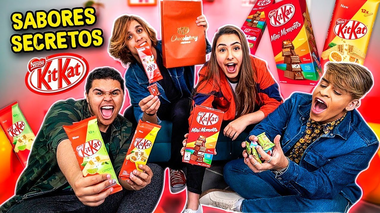 PROVAMOS OS SABORES SECRETOS DO KITKAT!