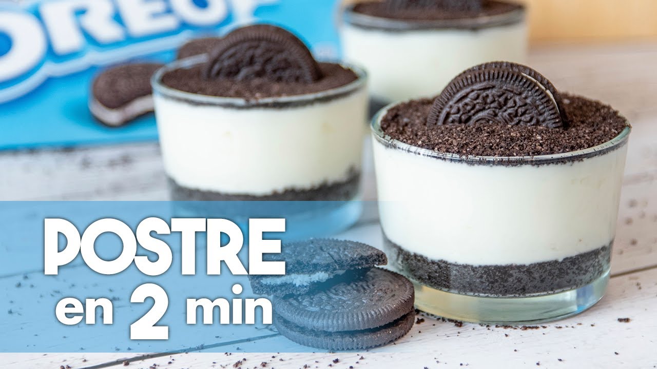 CHEESECAKE de OREO en VASITOS con 4 Ingredientes ❤️ | Postre SIN HORNO
