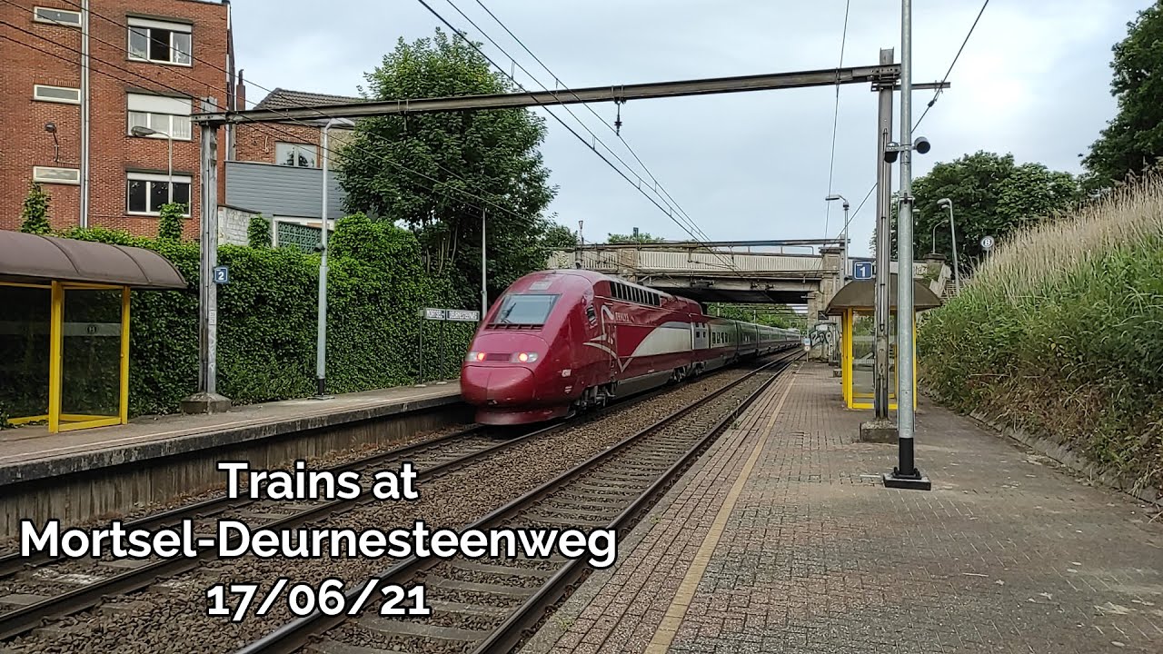 Trains at Mortsel-Deurnesteenweg (17/06/21)
