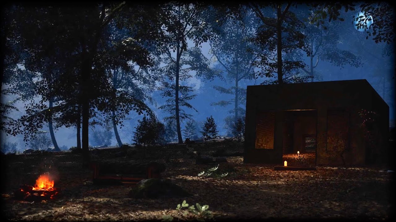 Peaceful Night Hobo Camp Site | Relaxing Music