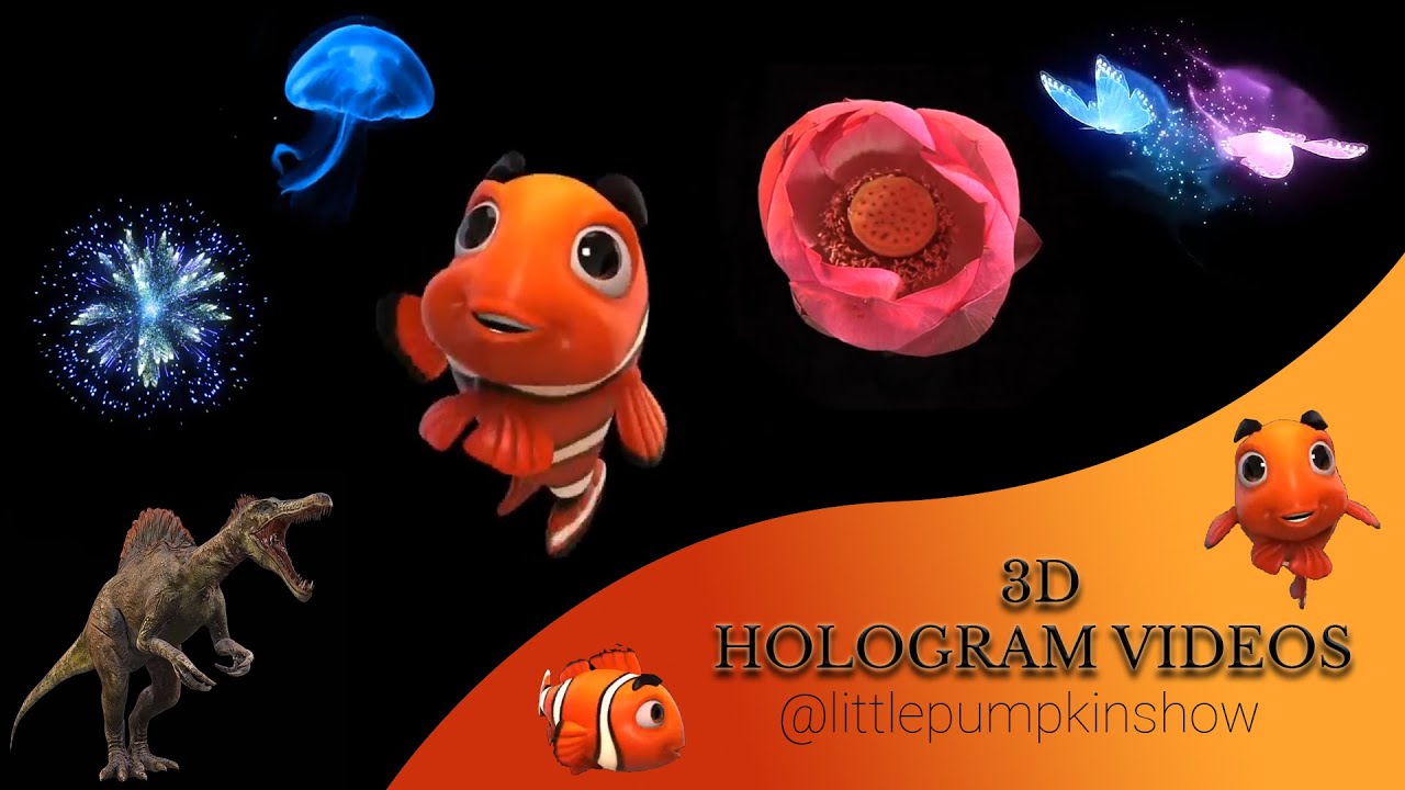 3D Hologram Video on Black Screen | Arjun Creation by Little Pumpkin Show @3dhologramprojector627