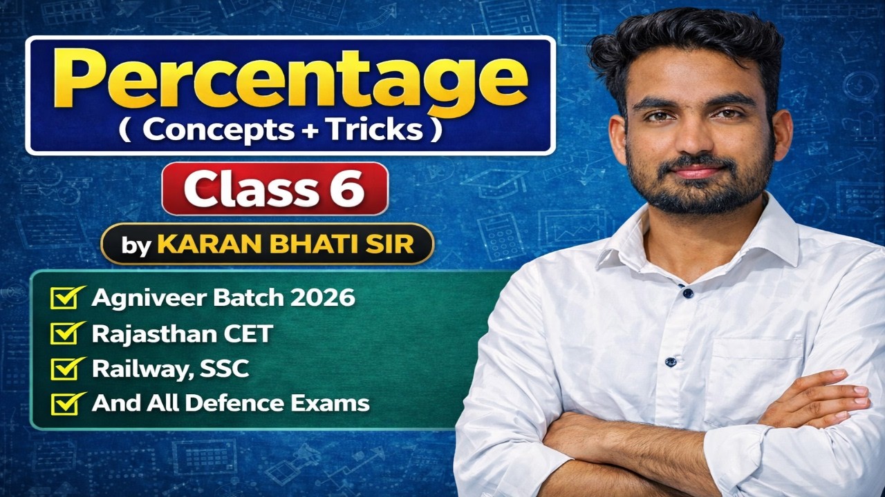 Percentage Class 6 | Pass/Fail Concept Tricks | Numerator | Fruit Method | Complete Hindi Class