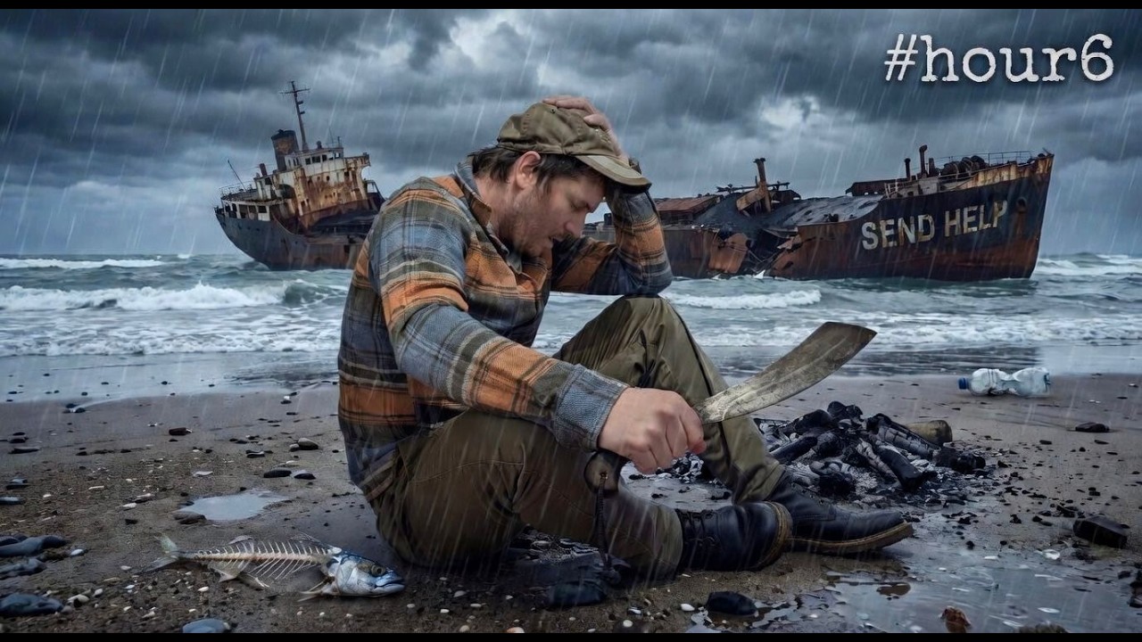 36 Hours Stranded on Shipwreck Bay | Campfire | Fishing | Wild Food