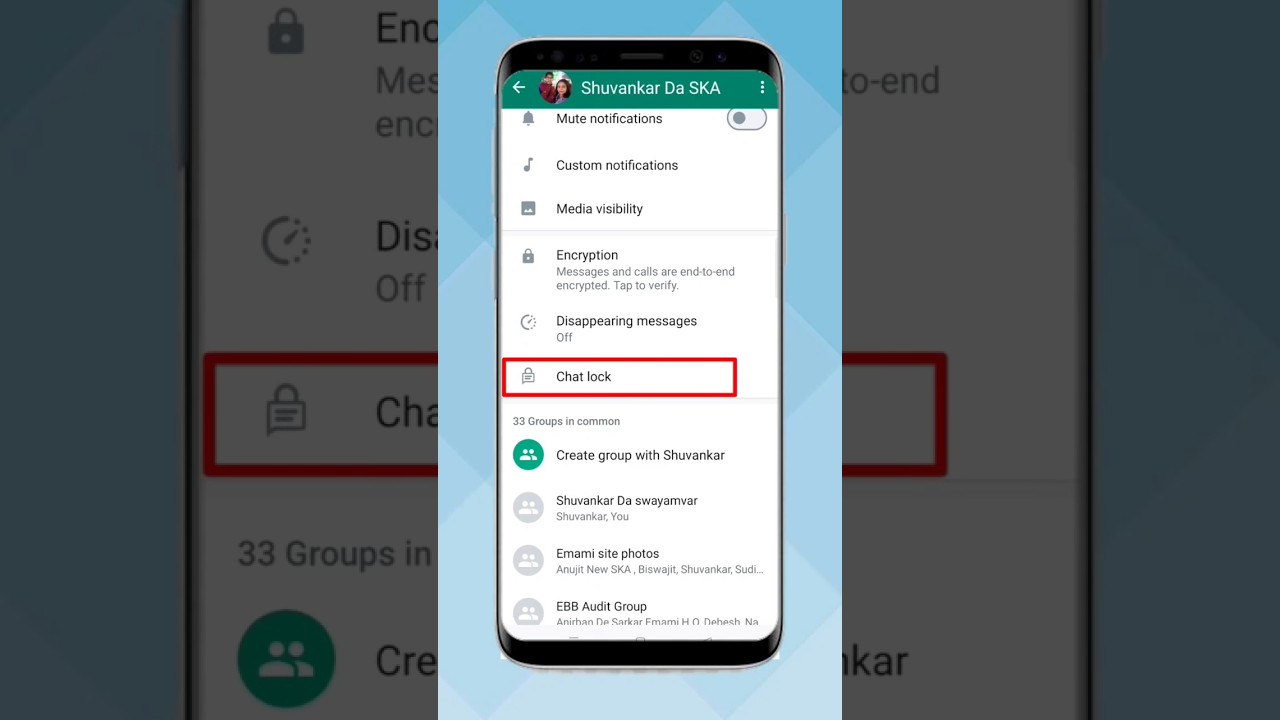 Whatsapp chat lock kaise kare 