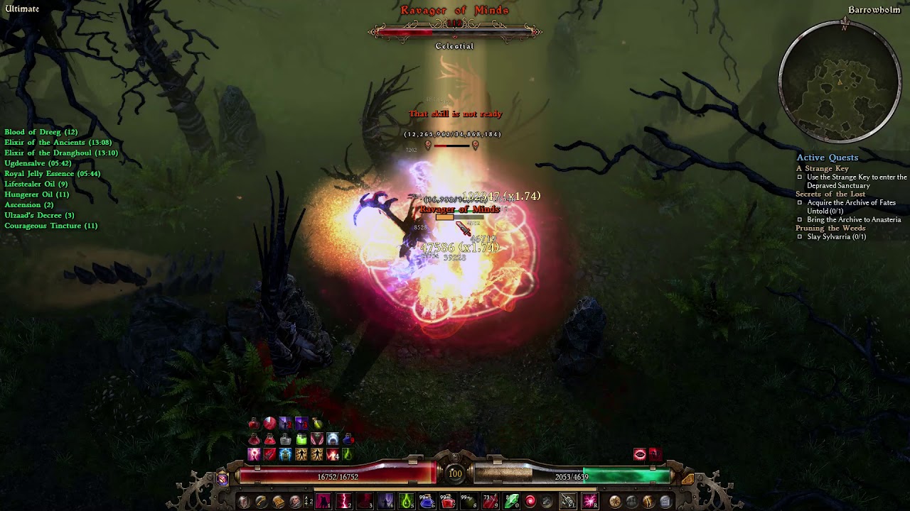 Grim Dawn [1.1.8.1] Ravager 1:30 vs Physical Caster Sentinel