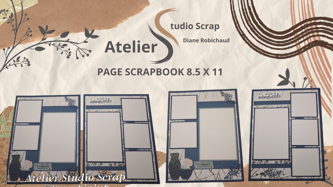 Page scrapbook 8.5x11