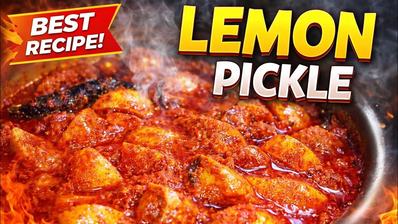 Homemade Lemon Pickle | Easy, Spicy & Long-Lasting Recipe