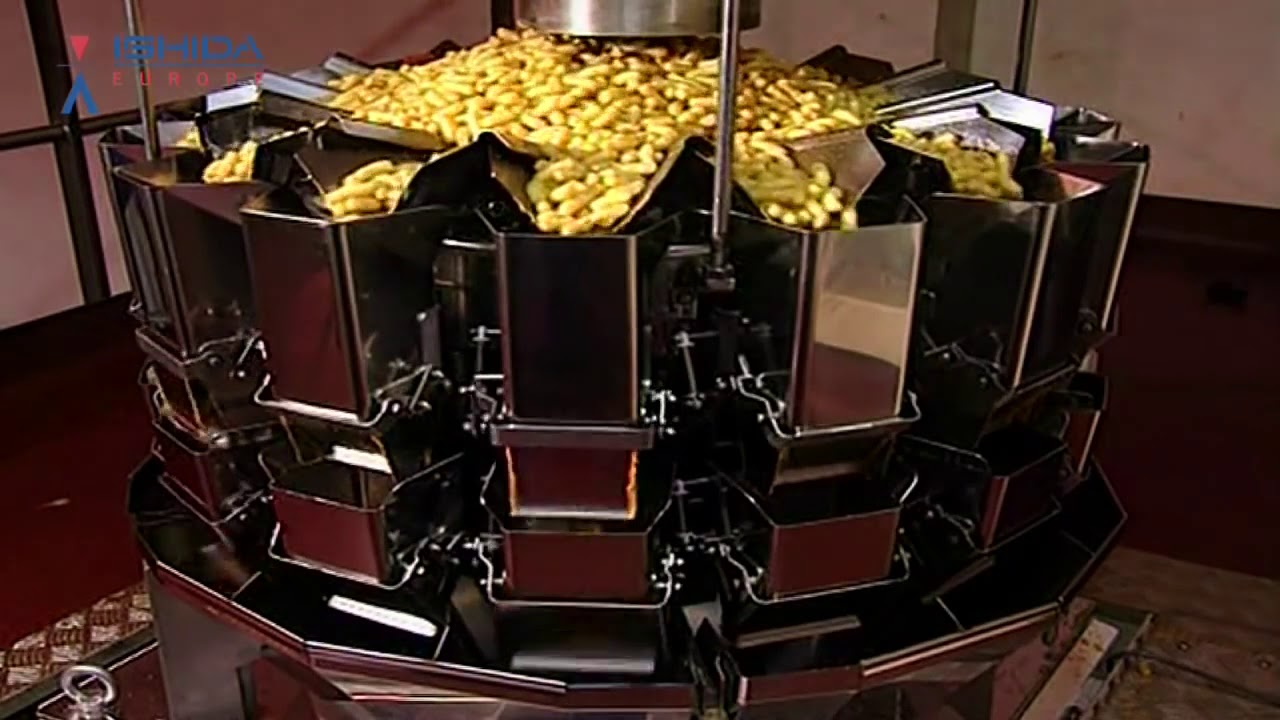 Ishida Multi-Head Weigher Batching Potato Chips and Extruded Snacks | ProPac.com